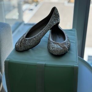 French Sole - glitter ballet flats. Size 37